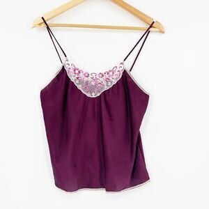 VTG Escapades Women Satin/Lace Cami Slip Top (No Size) Small Coquette Fairy